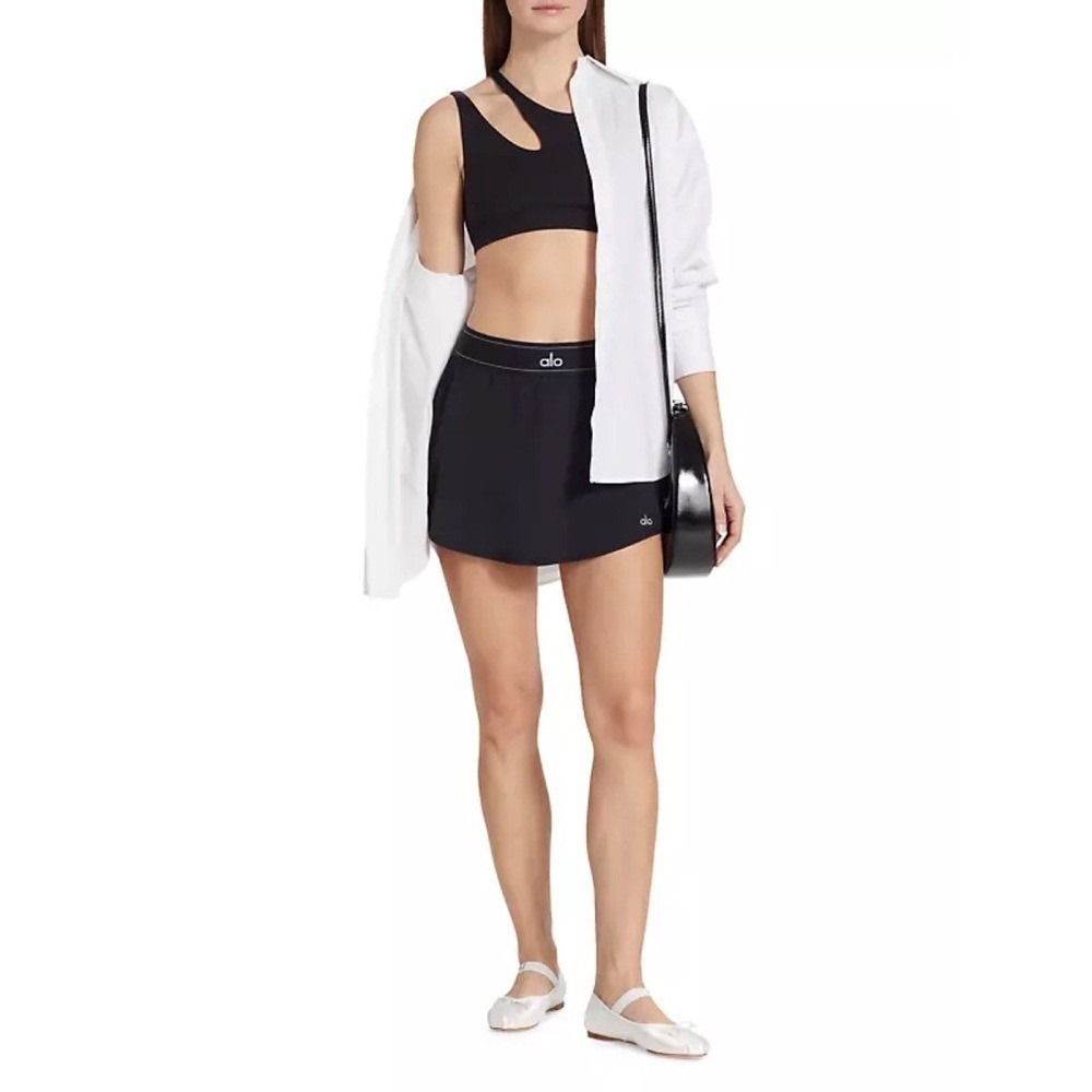Alo Yoga Match Point Tennis Skirt Black XS - Picture 8 of 14